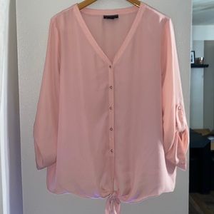 Tie front blouse
